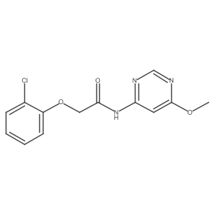 2-(2-chlorophenoxy)-N-(6-methoxypyrimidin-4-yl)acetamide结构式