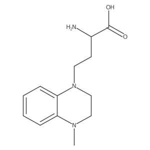 1(2H)-Quinoxalinebutanoic acid, I+/--amino-3,4-dihydro-4-methyl-结构式