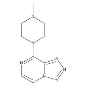8-(4-Methylpiperazin-1-yl)tetrazolo[1,5-a]pyrazine结构式