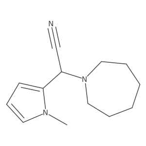 2-(azepan-1-yl)-2-(1-methyl-1H-pyrrol-2-yl)acetonitrile Structure