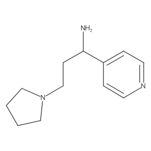 1-(Pyridin-4-yl)-3-(pyrrolidin-1-yl)propan-1-amine Structure