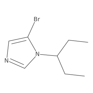 5-Bromo-1-pentan-3-ylimidazole Structure