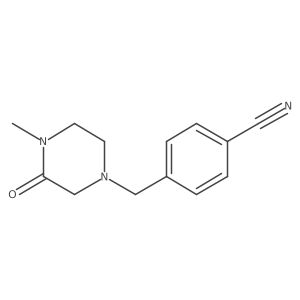 4-[(4-Methyl-3-oxo-1-piperazinyl)methyl]benzonitrile Structure