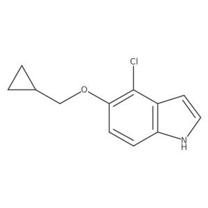 4-chloro-5-(cyclopropylmethoxy)-1H-indole结构式