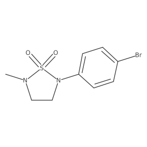 2-(4-Bromophenyl)-5-methyl-1,2,5-thiadiazolidine 1,1-dioxide结构式