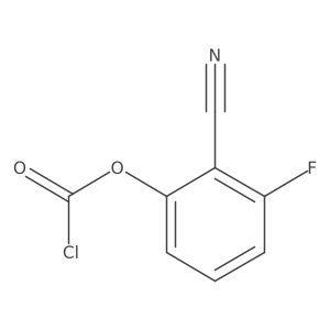 2-Cyano-3-fluorophenyl chloroformate Structure