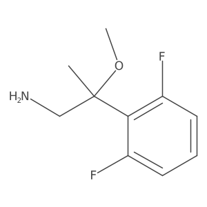 2-(2,6-Difluorophenyl)-2-methoxypropan-1-amine Structure