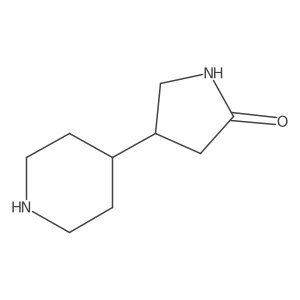 4-(Piperidin-4-yl)pyrrolidin-2-one Structure