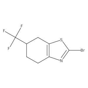 2-Bromo-6-(trifluoromethyl)-4,5,6,7-tetrahydro-1,3-benzothiazole结构式