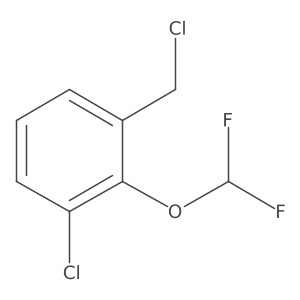 3-Chloro-2-(difluoromethoxy)benzyl chloride结构式