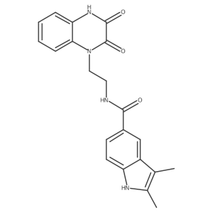 N-(2-(3-hydroxy-2-oxoquinoxalin-1(2H)-yl)ethyl)-2,3-dimethyl-1H-indole-5-carboxamide Structure