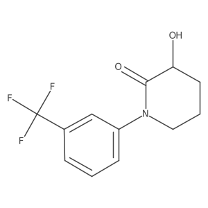 2-Piperidinone, 3-hydroxy-1-[3-(trifluoromethyl)phenyl]-结构式