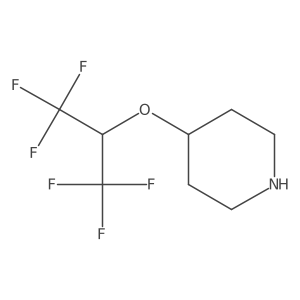 4-[(1,1,1,3,3,3-Hexafluoropropan-2-yl)oxy]piperidine Structure