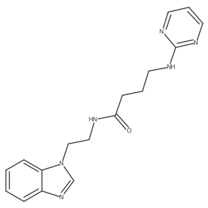N-[2-(1H-1,3-benzimidazol-1-yl)ethyl]-4-(2-pyrimidinylamino)butanamide Structure