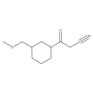 3-(3-(Methoxymethyl)piperidin-1-yl)-3-oxopropanenitrile结构式