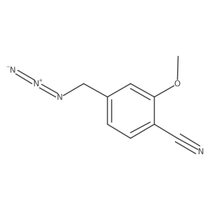 4-(Azidomethyl)-2-methoxybenzonitrile Structure