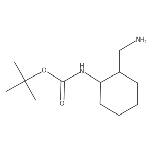tert-butyl N-[2-(aminomethyl)cyclohexyl]carbamate Structure