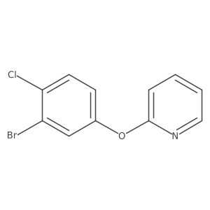2-(3-Bromo-4-chlorophenoxy)pyridine结构式