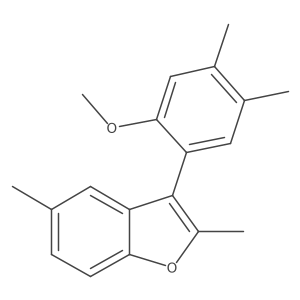3-(2-Methoxy-4,5-dimethylphenyl)-2,5-dimethylbenzofuran结构式
