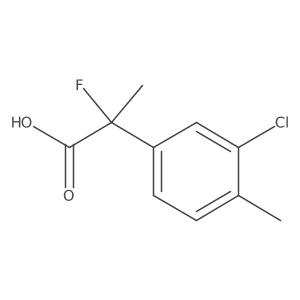 2-(3-Chloro-4-methylphenyl)-2-fluoropropanoic acid Structure