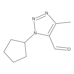 1-Cyclopentyl-4-methyl-1h-1,2,3-triazole-5-carbaldehyde Structure
