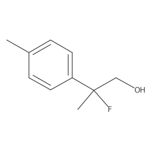 2-Fluoro-2-(p-tolyl)propan-1-ol Structure