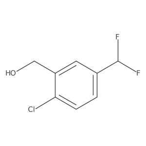 [2-Chloro-5-(difluoromethyl)phenyl]methanol结构式