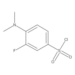 4-(Dimethylamino)-3-fluorobenzene-1-sulfonyl chloride Structure