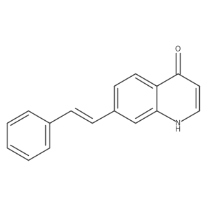 4-Quinolinol, 7-(2-phenylethenyl)-, (E)-结构式