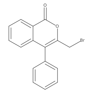 3-(Bromomethyl)-4-phenyl-1H-isochromen-1-one Structure