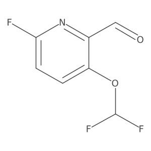 3-Difluoromethoxy-6-fluoro-2-formylpyridine结构式