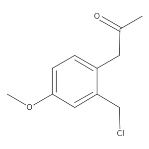 1-(2-(Chloromethyl)-4-methoxyphenyl)propan-2-one Structure