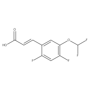 3-(5-(Difluoromethoxy)-2,4-difluorophenyl)acrylic acid Structure