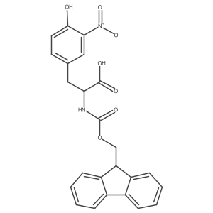 Fmoc-D-Tyr(3-NO2)-OH结构式
