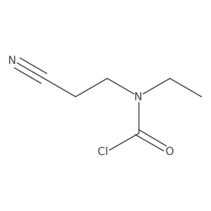 N-(2-cyanoethyl)-N-ethylcarbamoyl chloride结构式