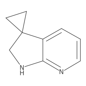1',2'-Dihydrospiro[cyclopropane-1,3'-pyrrolo[2,3-B]pyridine]结构式
