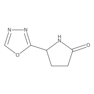 5-(1,3,4-Oxadiazol-2-yl)pyrrolidin-2-one结构式