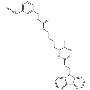Fmoc-L-Lys(3-N3-Z)-OH Structure