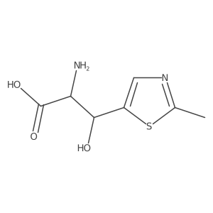 2-Amino-3-hydroxy-3-(2-methyl-1,3-thiazol-5-yl)propanoic acid结构式
