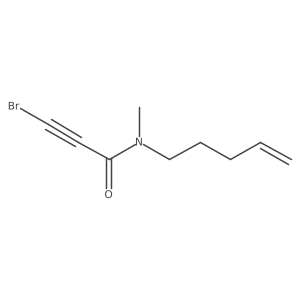 3-bromo-N-methyl-N-(pent-4-en-1-yl)prop-2-ynamide Structure