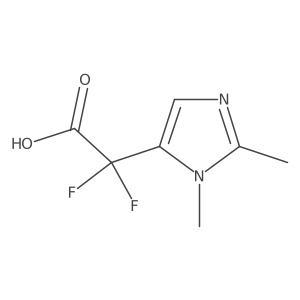 2-(1,2-Dimethyl-1H-imidazol-5-yl)-2,2-difluoroacetic acid Structure