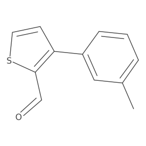3-(3-Methylphenyl)thiophene-2-carbaldehyde结构式