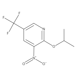 3-Nitro-2-(propan-2-yloxy)-5-(trifluoromethyl)pyridine Structure