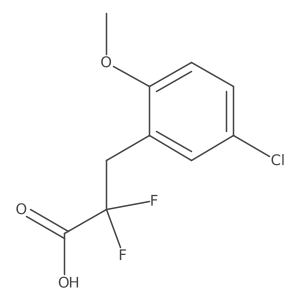 3-(5-Chloro-2-methoxyphenyl)-2,2-difluoropropanoic acid Structure