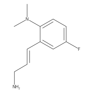 2-(3-aminoprop-1-en-1-yl)-4-fluoro-N,N-dimethylaniline结构式