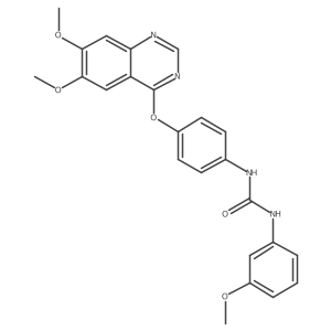 Urea, N-[4-[(6,7-dimethoxy-4-quinazolinyl)oxy]phenyl]-N'-(3-methoxyphenyl)-结构式