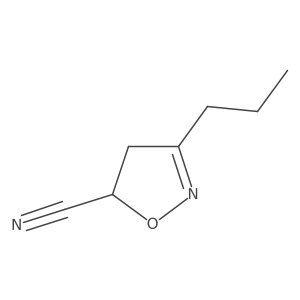 3-Propyl-4,5-dihydroisoxazole-5-carbonitrile Structure