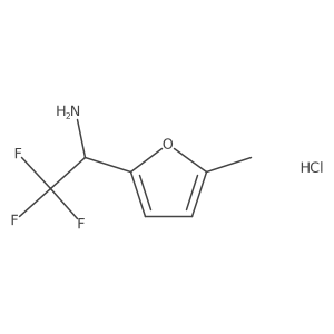 2,2,2-Trifluoro-1-(5-methylfuran-2-yl)ethan-1-amine hydrochloride结构式