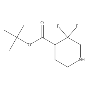 tert-Butyl 3,3-difluoropiperidine-4-carboxylate结构式