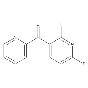 (2,6-Difluoropyridin-3-yl)(pyridin-2-yl)methanone结构式